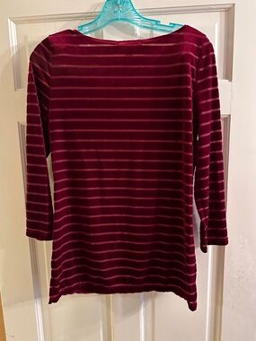 Ralph Lauren Burgandy Long Sleeve Pullover Wms Top size Med NWT